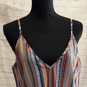NWT SHEIN VCAY Tribal Aztec Print Mini Dress  | V-Neck | Boho | Summer